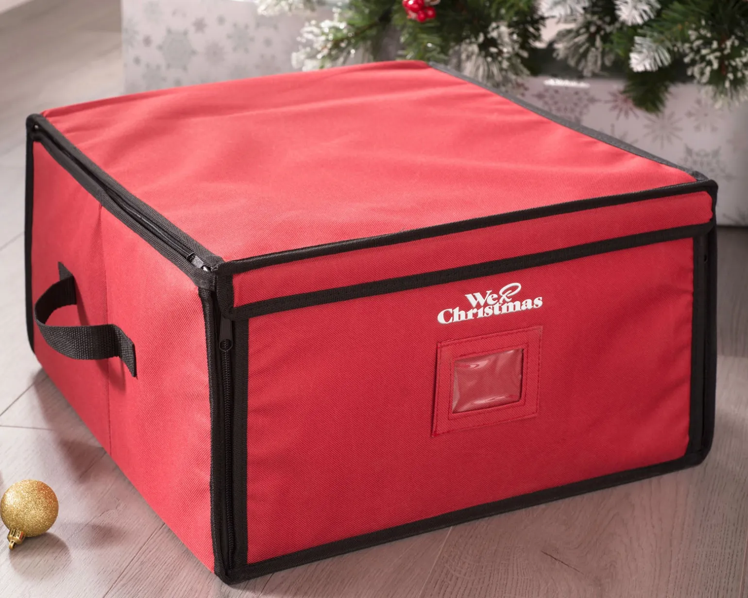 32 Piece Decoration And Ornament Storage Box, Red, 40 Cm