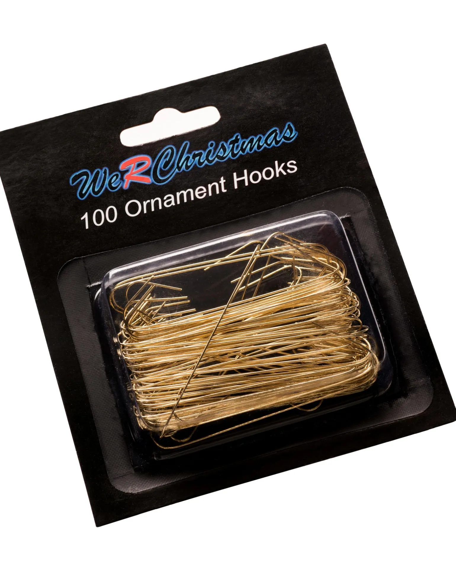 Bauble Ornament Hooks, Gold, Pack Of 100