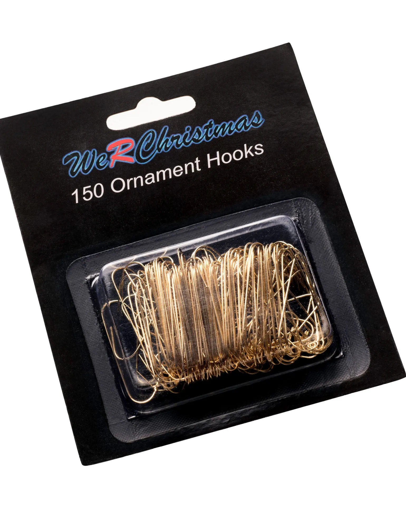 Bauble Ornament Hooks, Gold, Pack Of 150