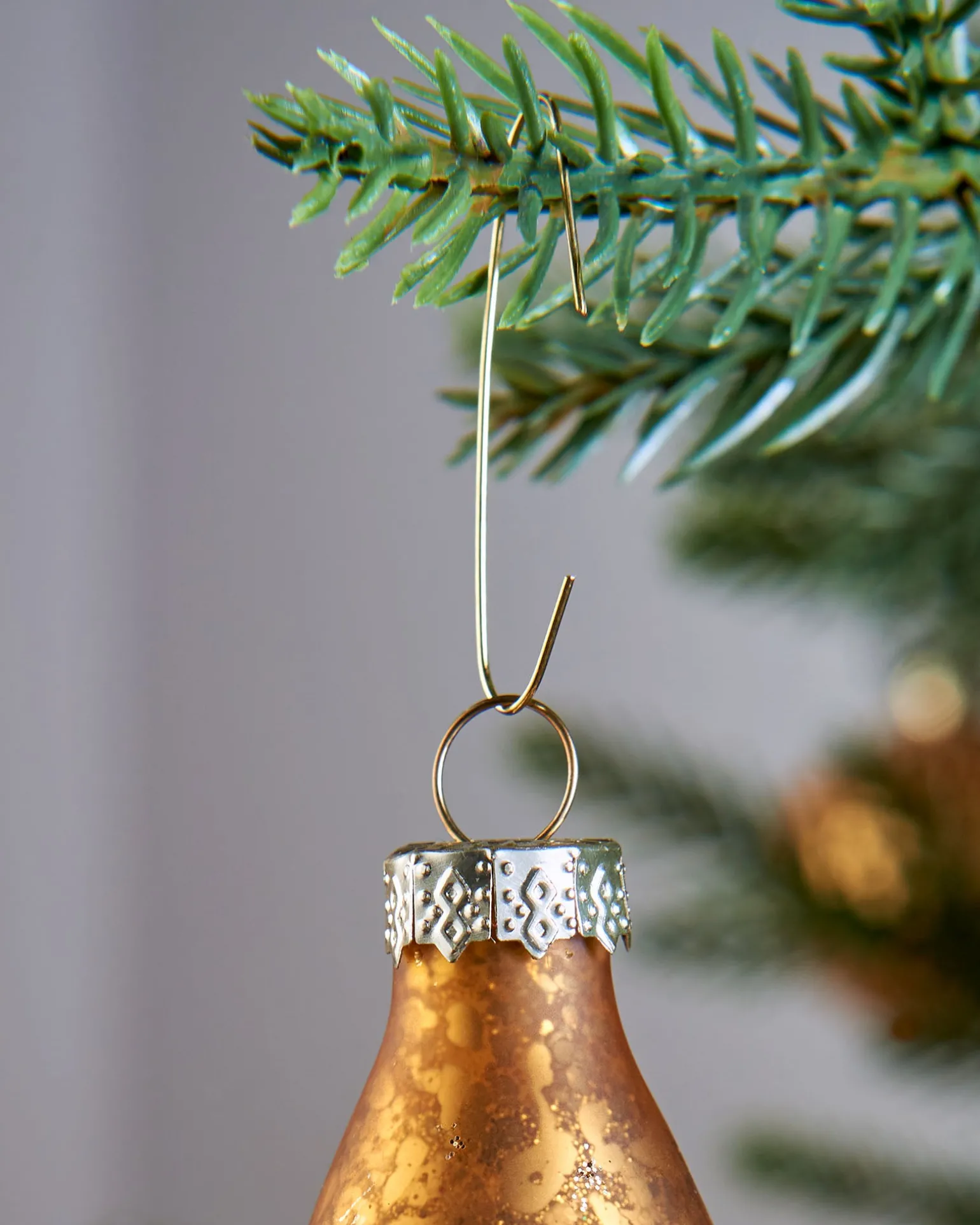Bauble Ornament Hooks, Gold, Pack Of 150