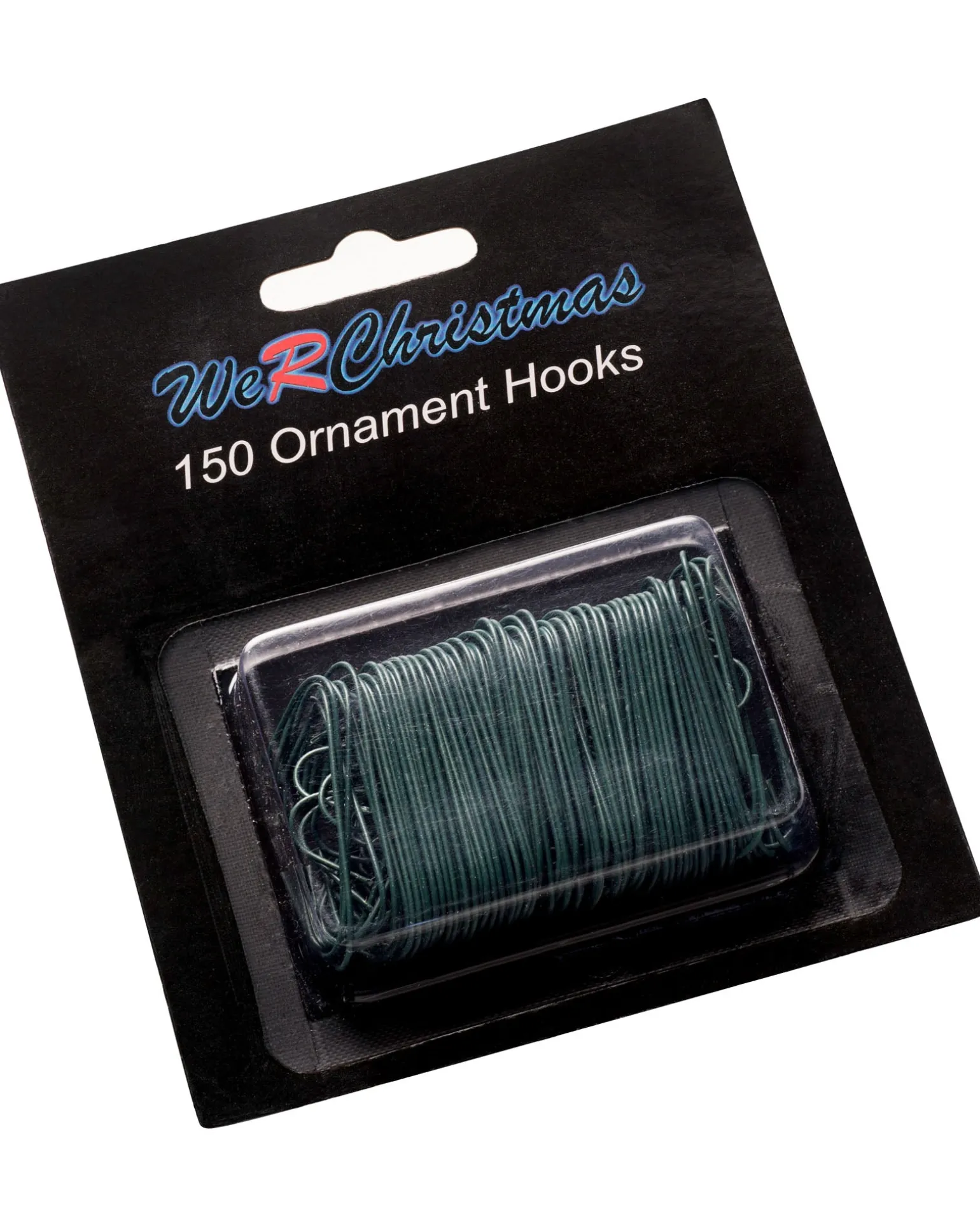 Bauble Ornament Hooks, Green, Pack Of 150