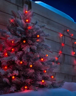 Berry Multi-Function 100 LED Connectable Light String, Bright Red