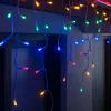 Connectable Icicle 240 LED Christmas Lights, Multi-Coloured