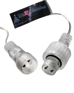 Connectable Icicle 8 LED Christmas Lights, Bright White