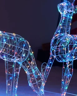 3D Grazing Reindeer Silhouette, 81 Cm