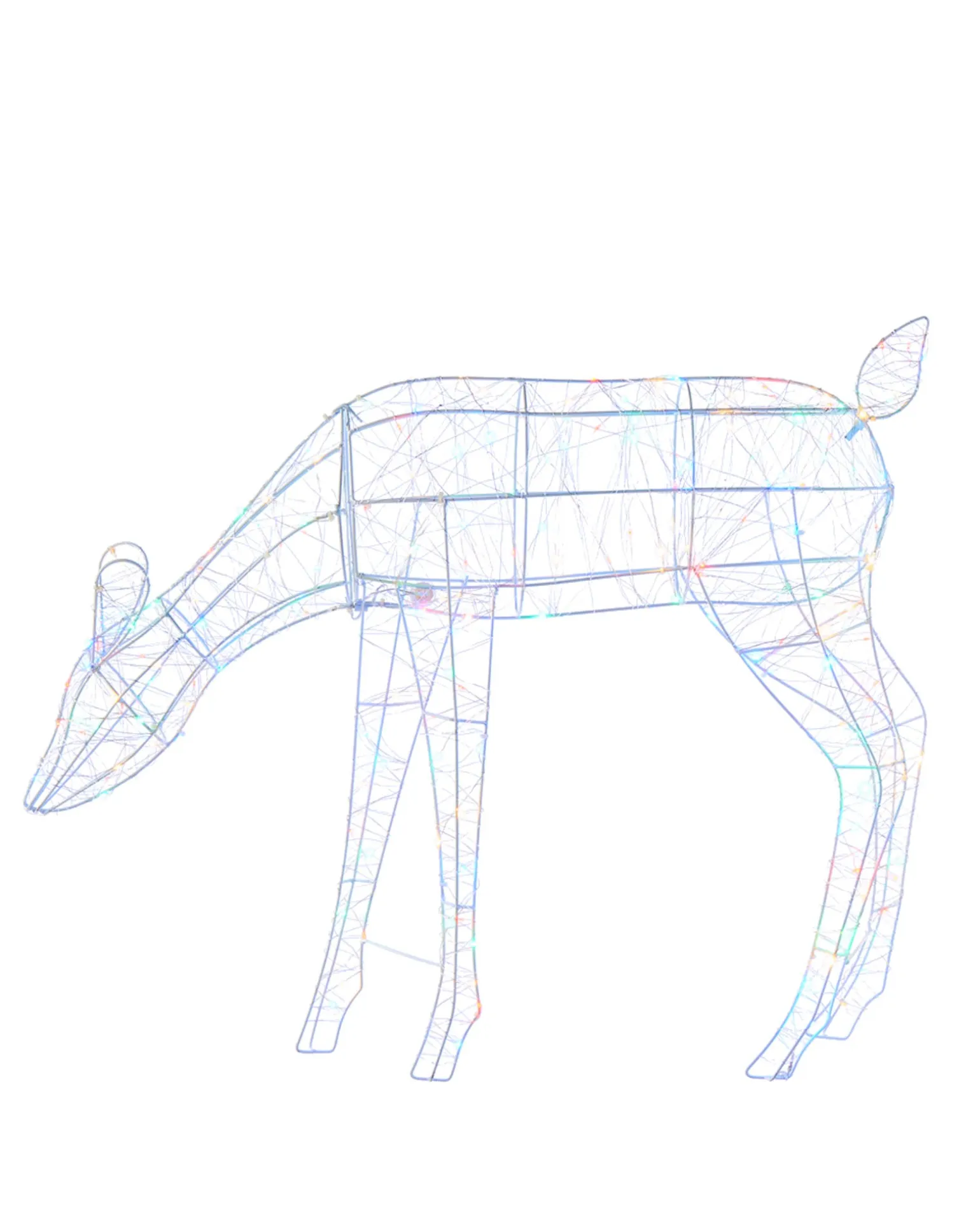 3D Grazing Reindeer Silhouette, 81 Cm