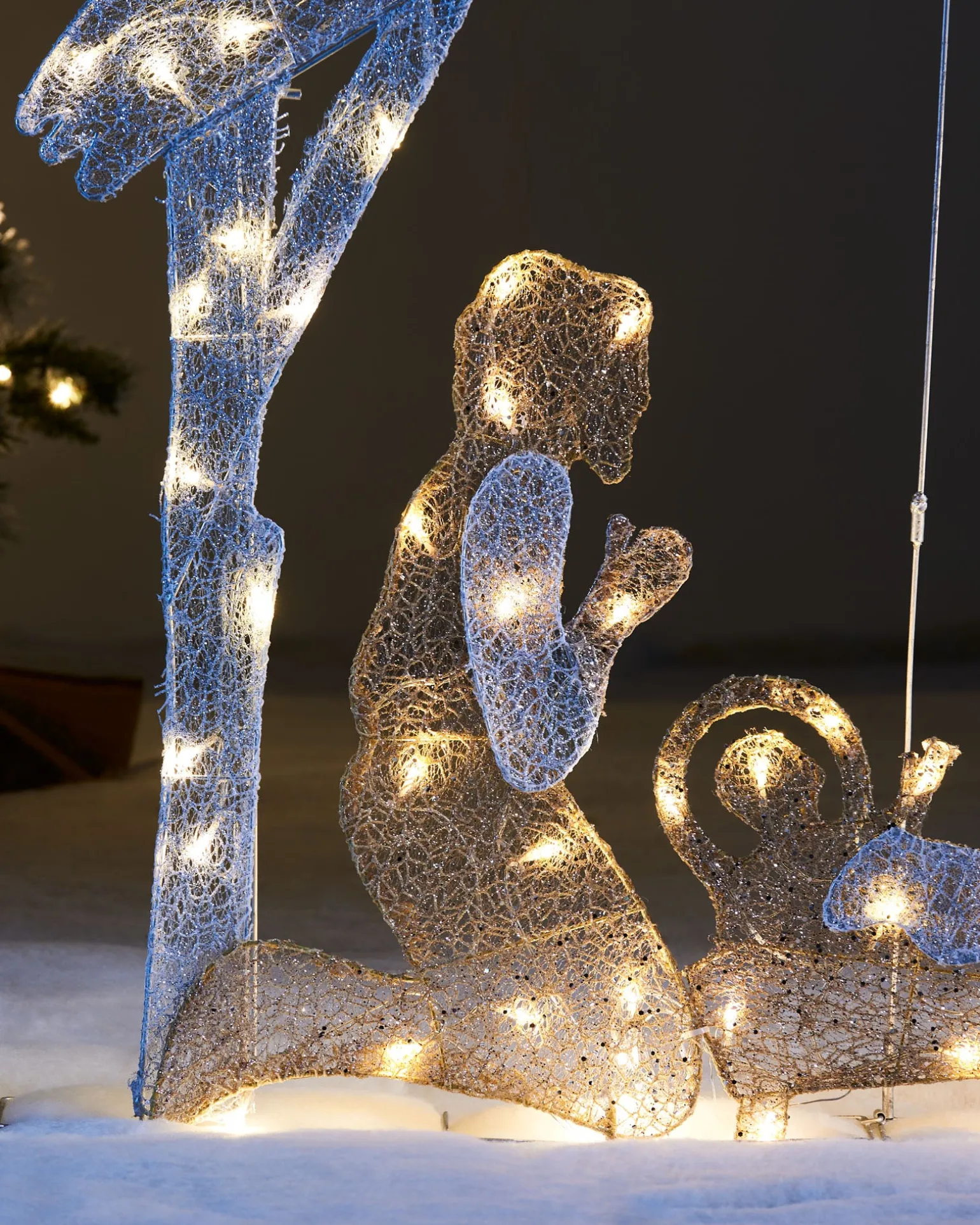 2D Mesh Nativity Set, 130 Cm