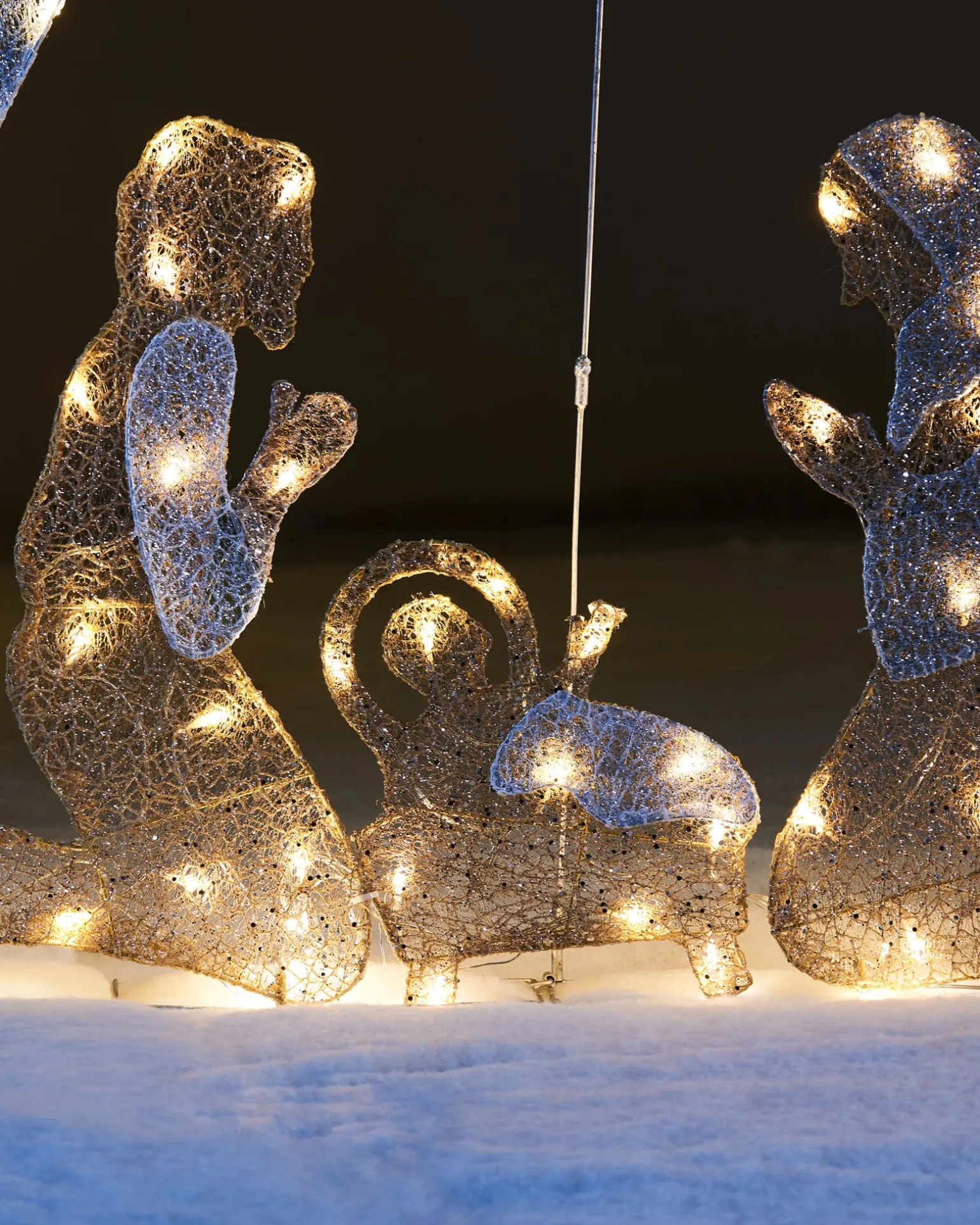 2D Mesh Nativity Set, 130 Cm