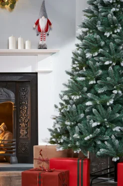 Evergreen Snow Flocked Tip Christmas Tree, 6 Ft