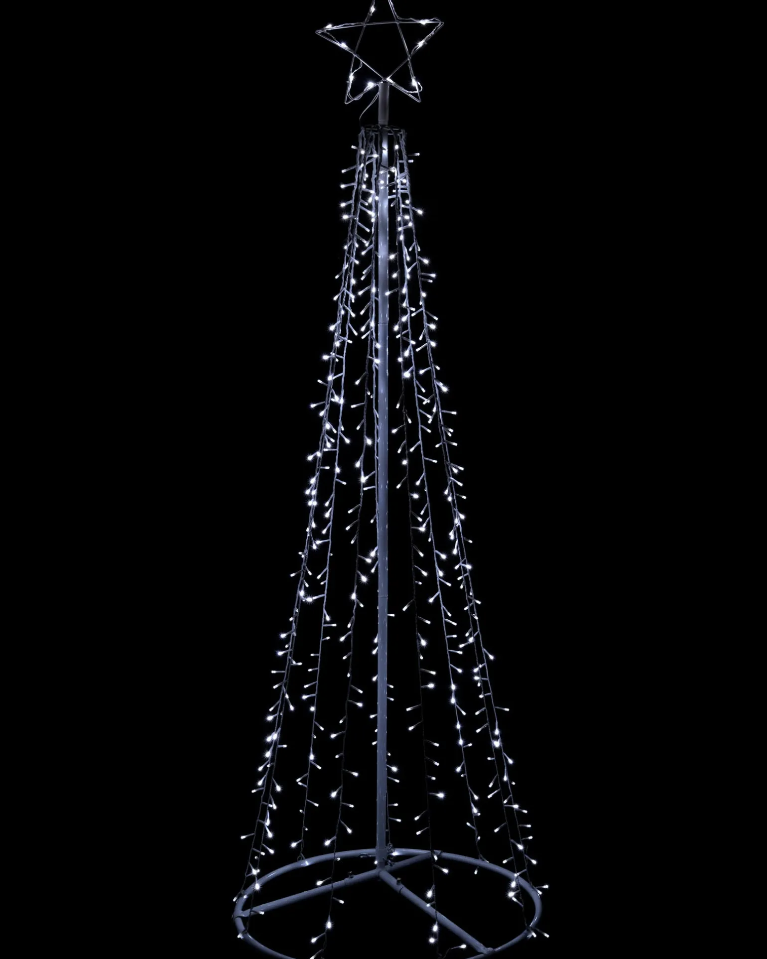 LED Waterfall Pop-Up Christmas Tree, 200 Cm