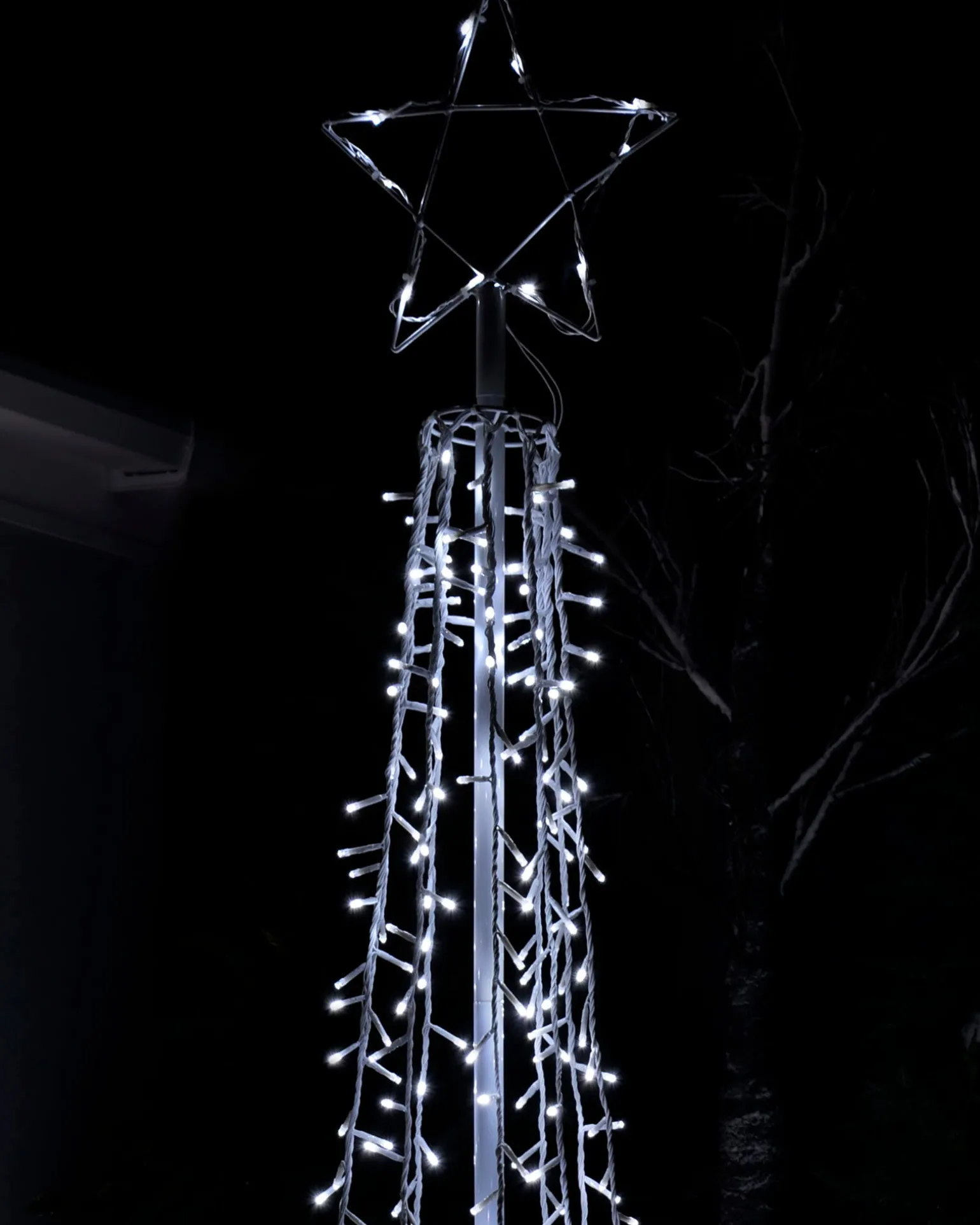 LED Waterfall Pop-Up Christmas Tree, 200 Cm