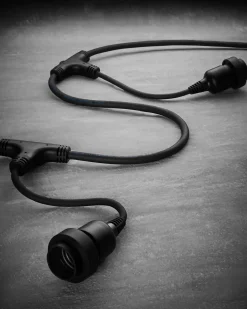 LINK FESTOON E27 Long Drop Belt, Connectable, 10 Sockets, 50 Cm Spacing