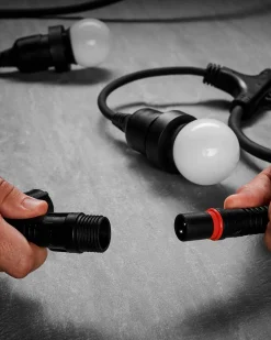 LINK FESTOON E27 Long Drop Belt, Connectable, 10 Sockets, 50 Cm Spacing
