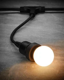 LINK FESTOON E27 Long Drop Belt, Connectable, 10 Sockets, 100 Cm Spacing