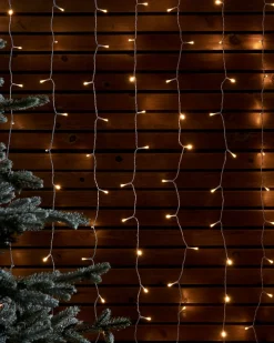 LINK UP LED Curtain Lights, White Cable, 2 M X 2.5 M, Warm White