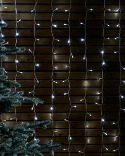 LINK UP LED Curtain Lights, White Cable, 2 M X 2.5 M, White
