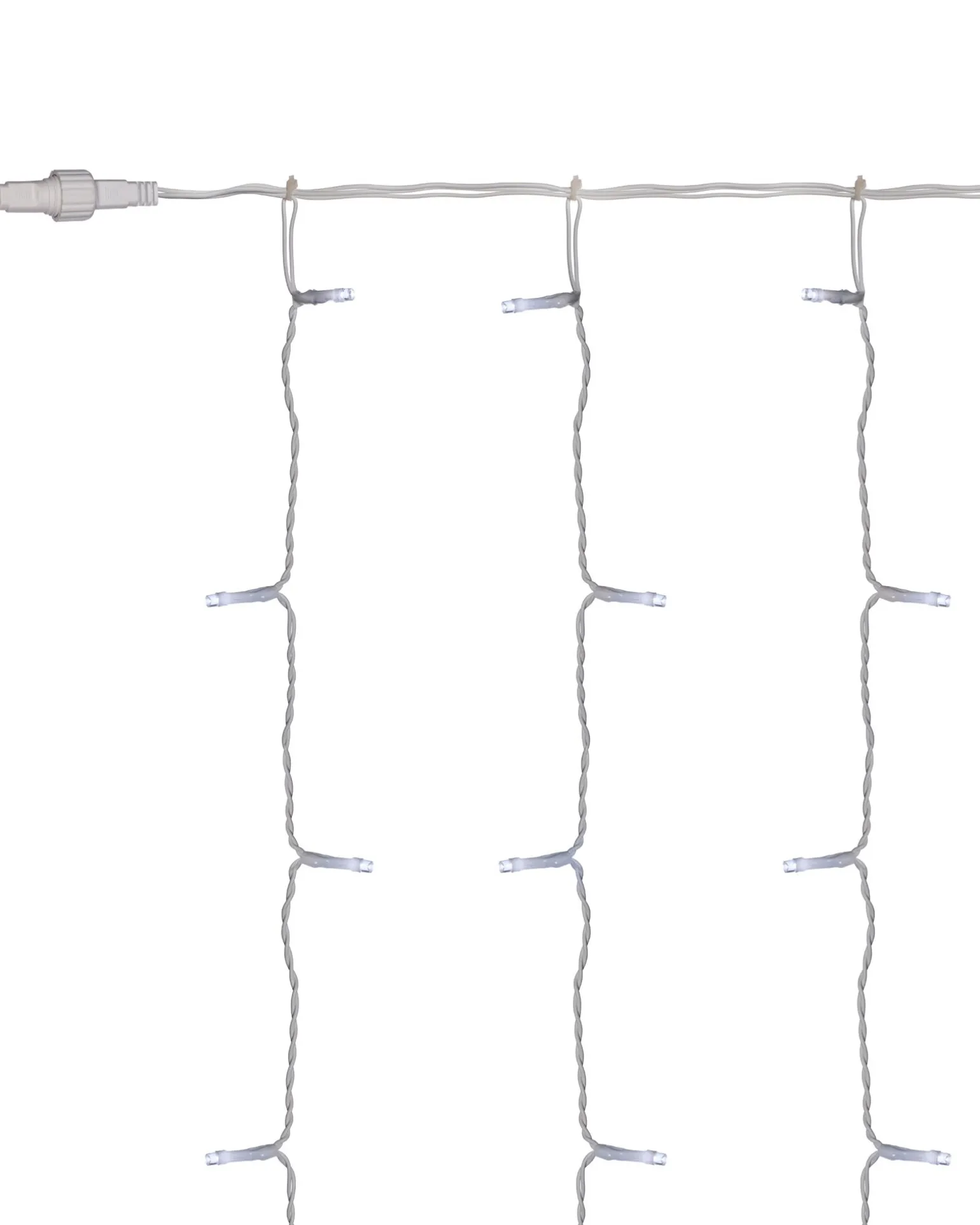 Multi-Function 500 LED Connectable Curtain Light String, Bright White