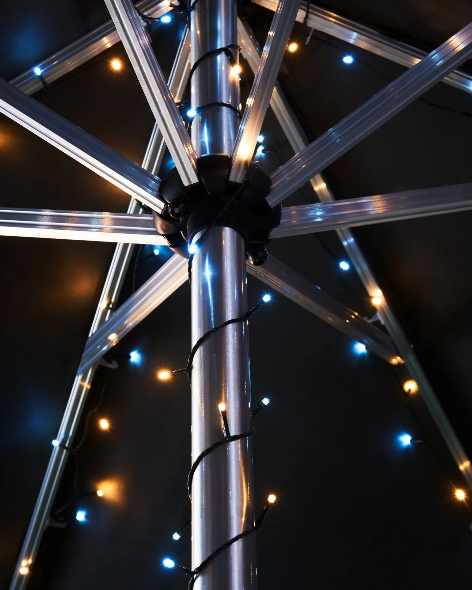 Outdoor Multi-Function 360 LED Light String, Warm White & Ice White