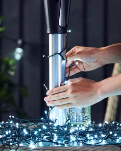 Outdoor Multi-Function 480 LED Light String, Ice White
