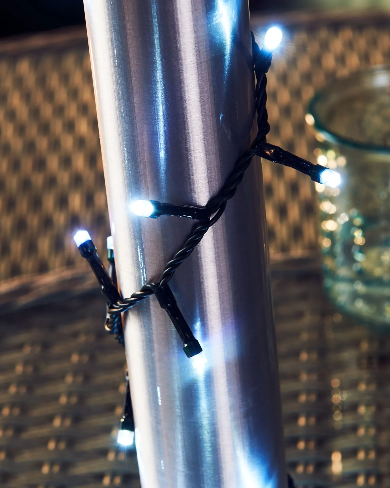 Outdoor Multi-Function 360 LED Light String, Ice White