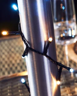 Outdoor Multi-Function 960 LED Light String, Warm White & Ice White