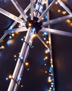 Outdoor Multi-Function 960 LED Light String, Warm White & Ice White