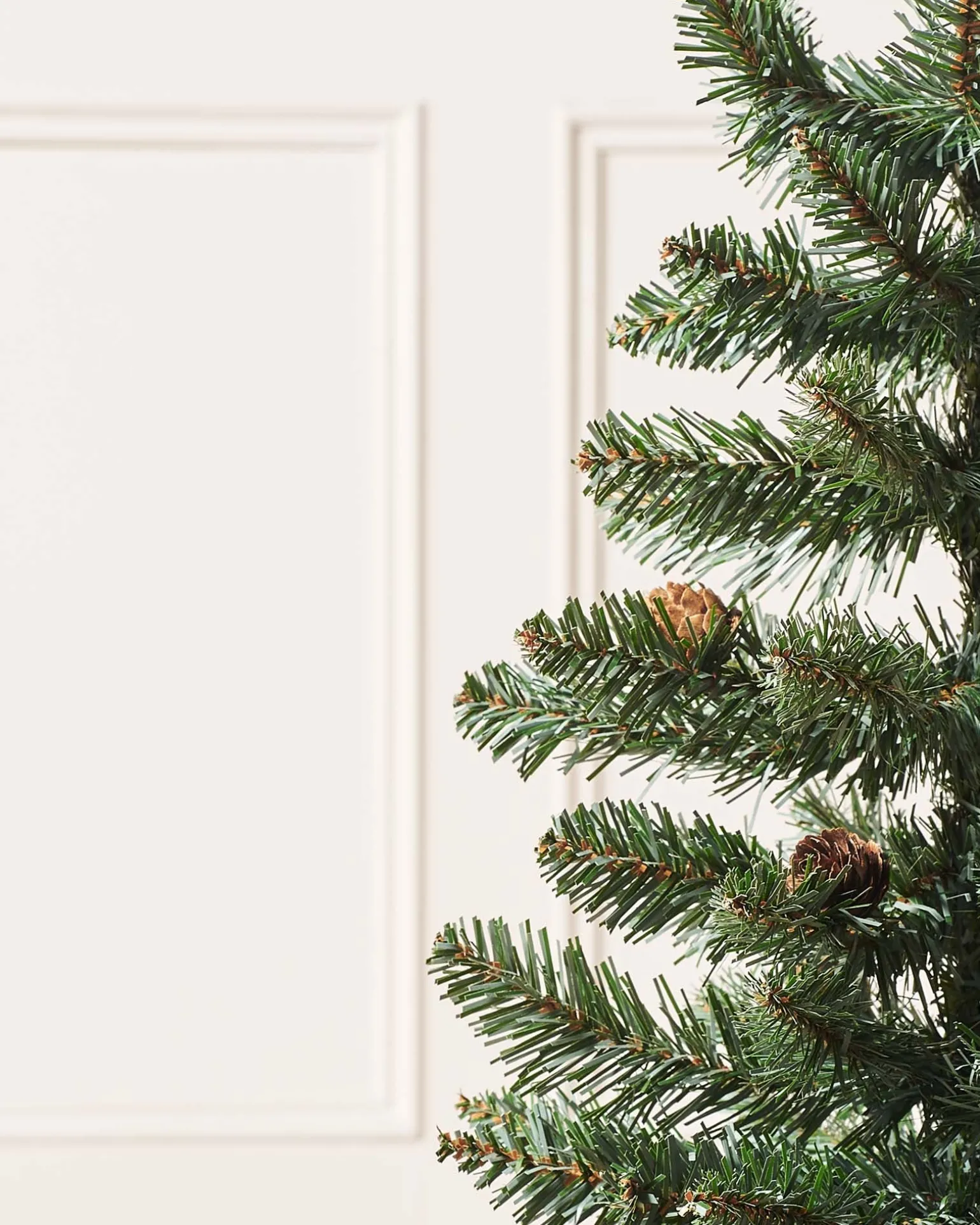 Potted Craford Blue Pine Decorated Christmas Tree, 3 Ft
