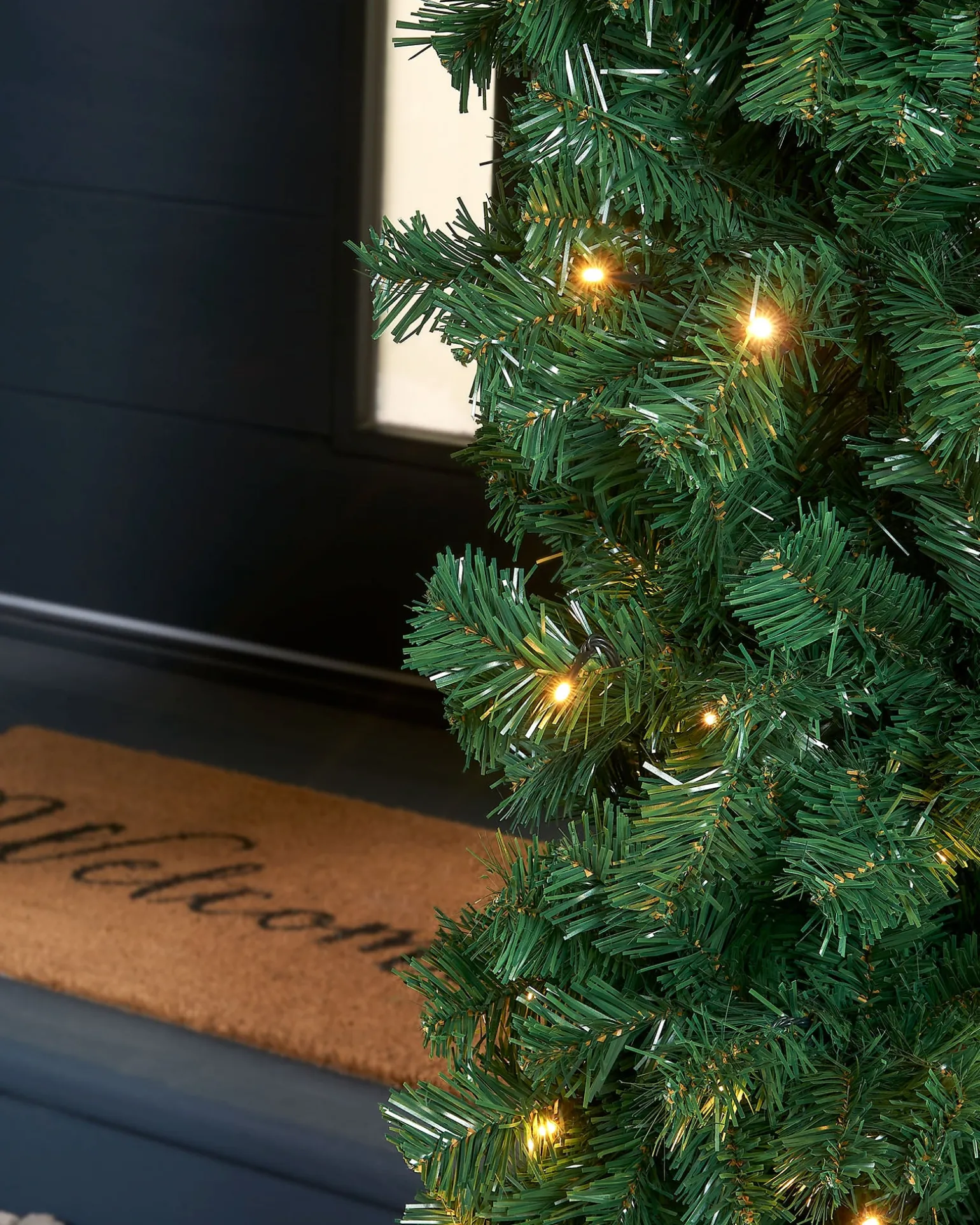 Pre-Lit Arch Doorway Garland, 8 Ft