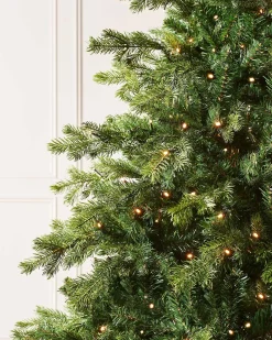 Pre-Lit Balsam Fir Christmas Tree, 6 Ft