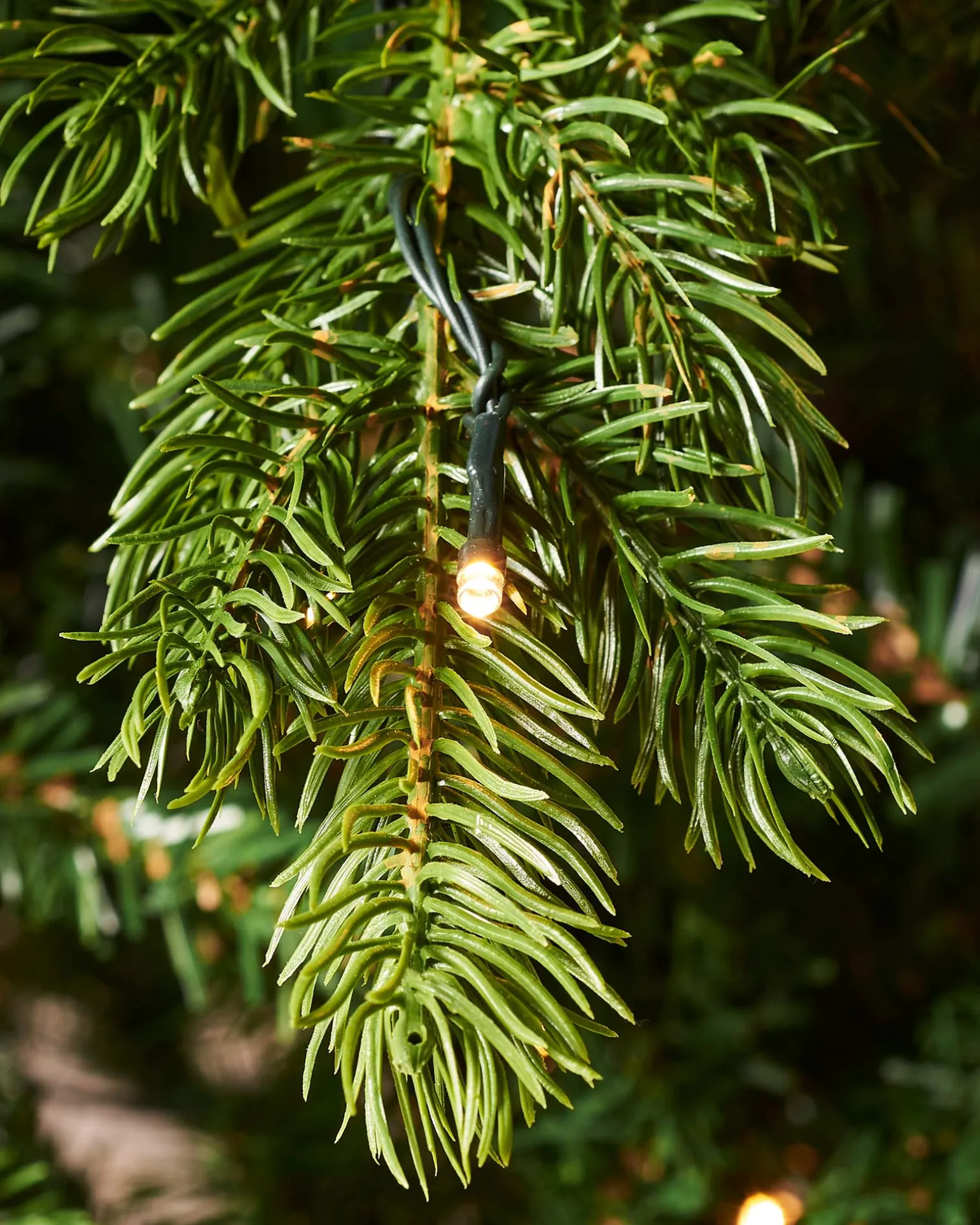 Pre-Lit Balsam Fir Christmas Tree, 7 Ft