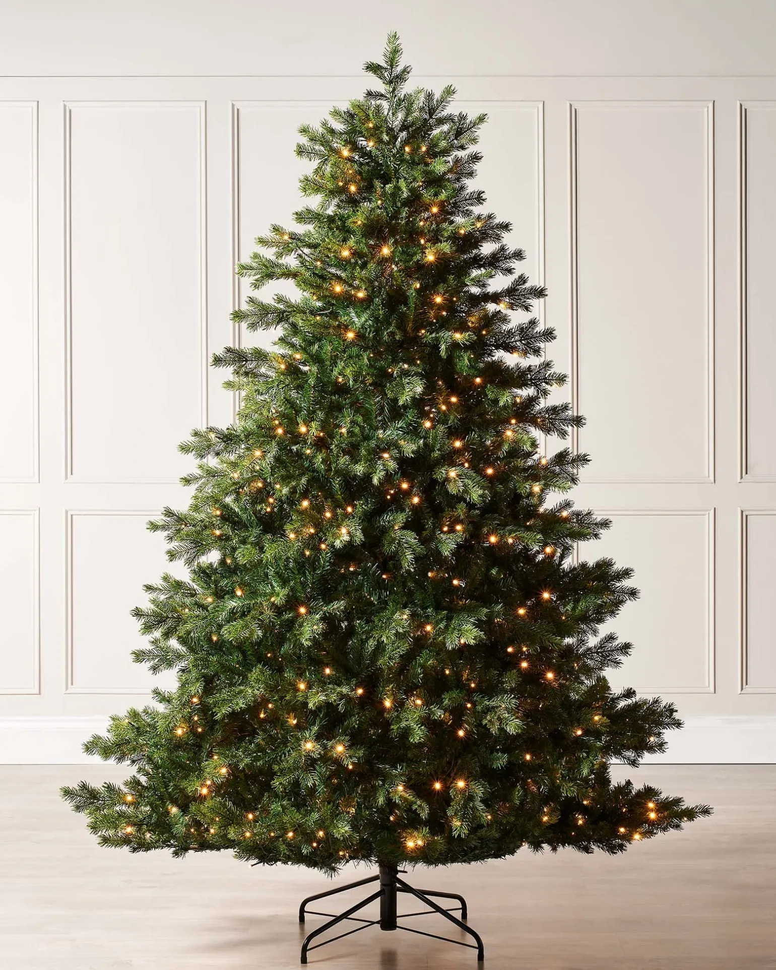 Pre-Lit Balsam Fir Christmas Tree, 8 Ft