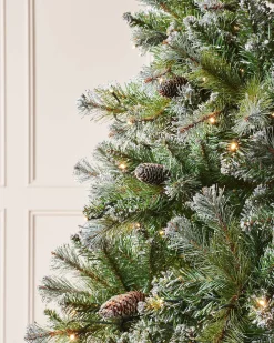 Pre-lit Blue Brockton Spruce Christmas Tree, 7 Ft