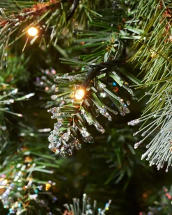 Pre-lit Blue Brockton Spruce Christmas Tree, 7 Ft
