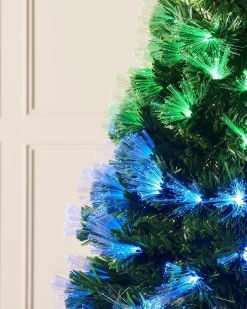 Pre-Lit Colour Changing Fibre Optic Christmas Tree, 6 Ft