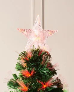 Pre-Lit Colour Changing Fibre Optic Christmas Tree, 6 Ft