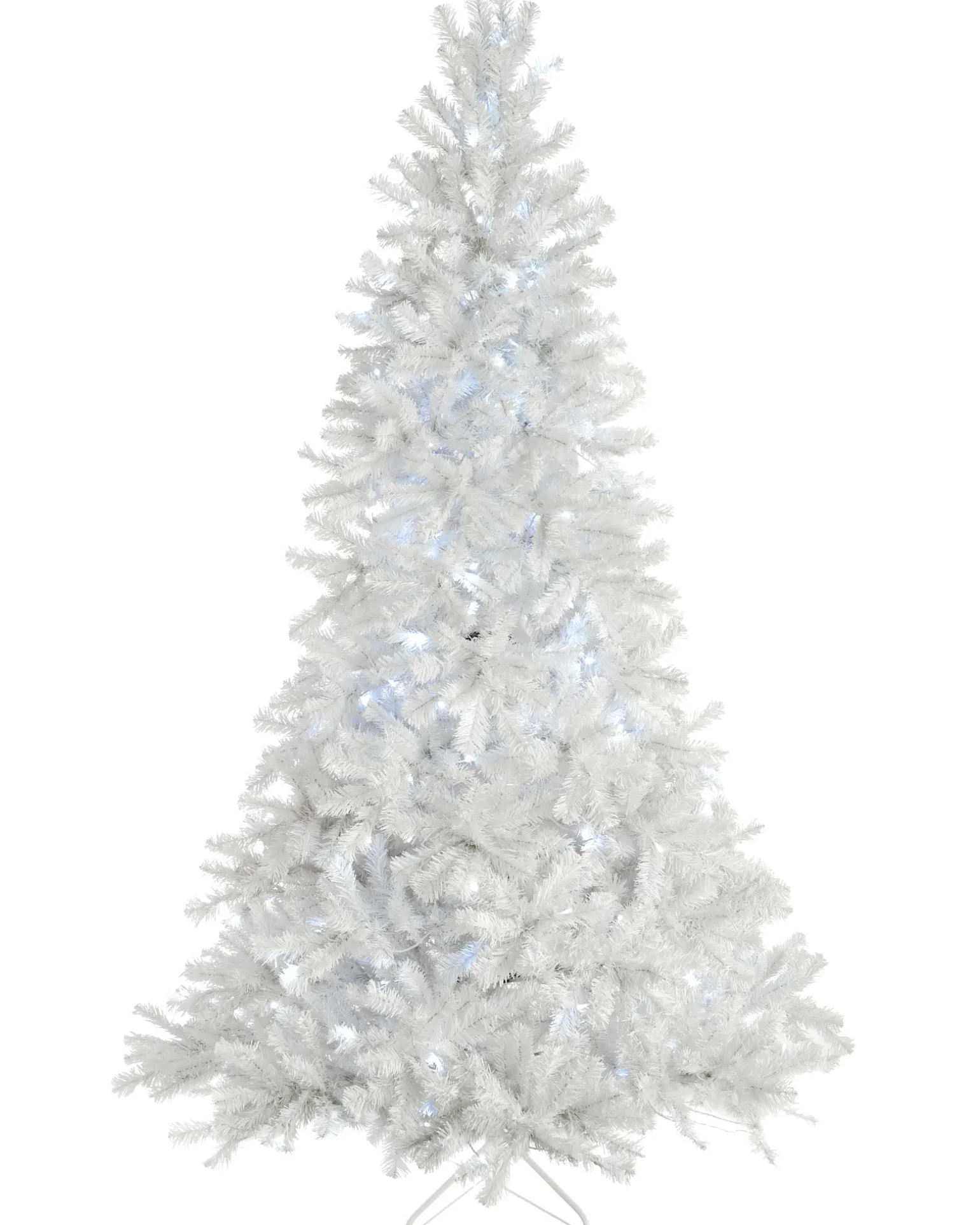 Pre-Lit Deluxe White Pine Multi-Function Christmas Tree, 8 Ft