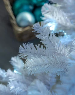 Pre-Lit Deluxe White Pine Multi-Function Christmas Tree, 9 Ft