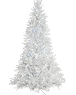 Pre-Lit Deluxe White Pine Multi-Function Christmas Tree, 9 Ft