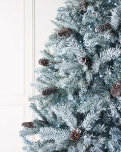 Pre-Lit Edwardian Spruce Multi-Function Christmas Tree, 7 Ft