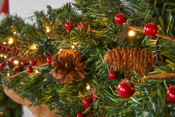Pre-Lit Extra Thick Garland, 9 Ft
