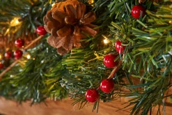 Pre-Lit Extra Thick Garland, 9 Ft