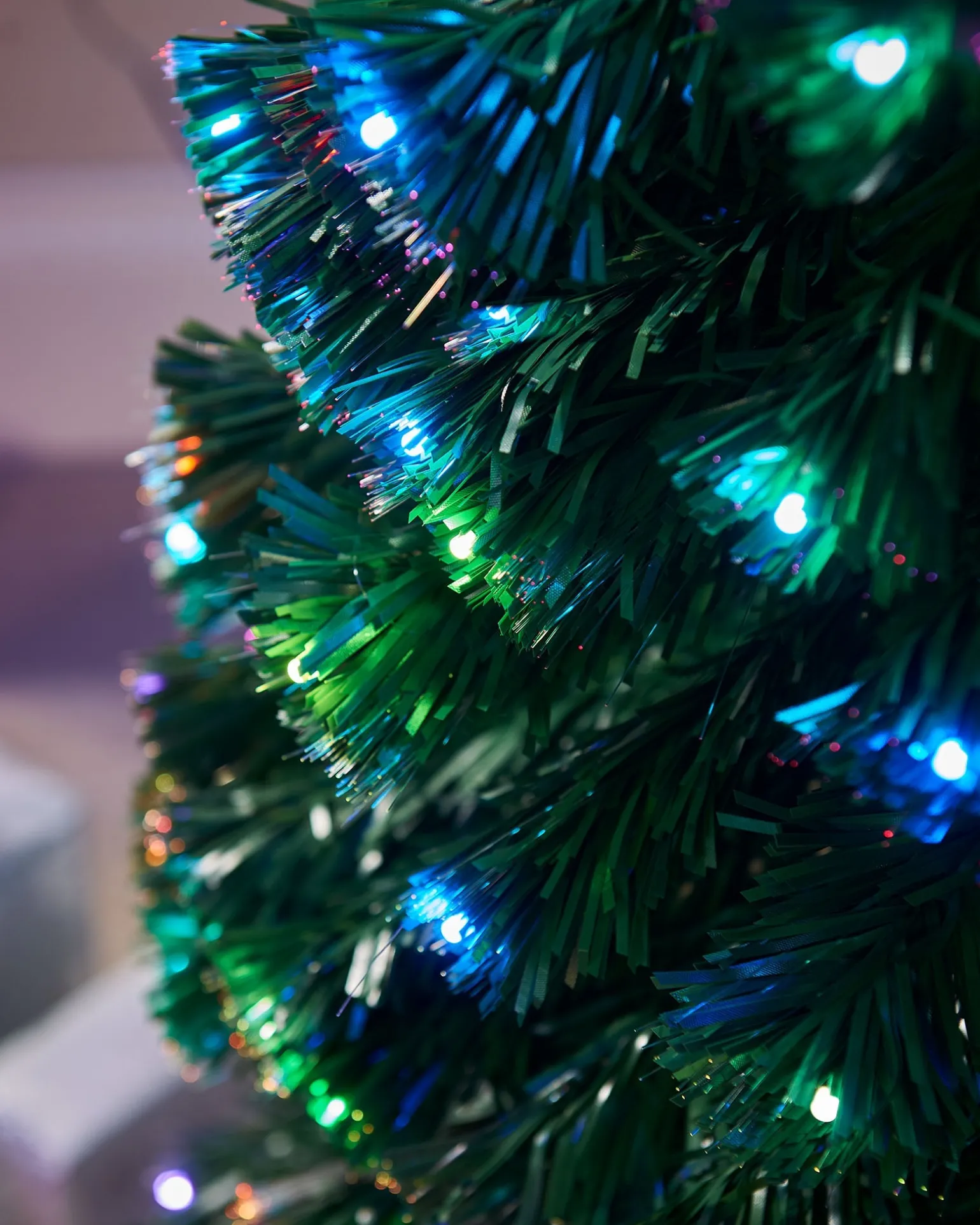 Pre-Lit Fibre Optic Multi-Colour Christmas Tree, 5 Ft