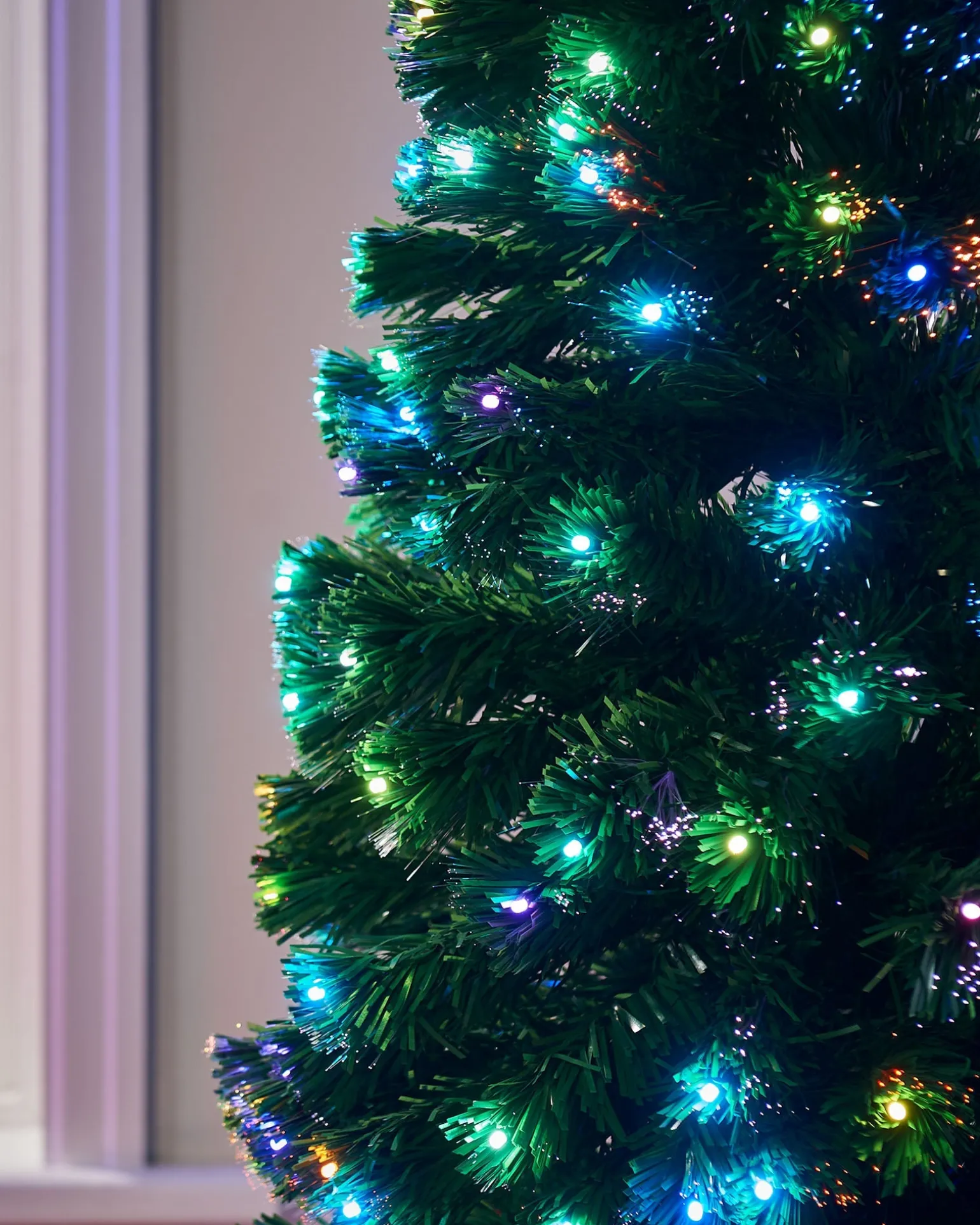 Pre-Lit Fibre Optic Multi-Colour Christmas Tree, 5 Ft
