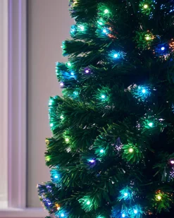 Pre-Lit Fibre Optic Multi-Colour Christmas Tree, 7 Ft