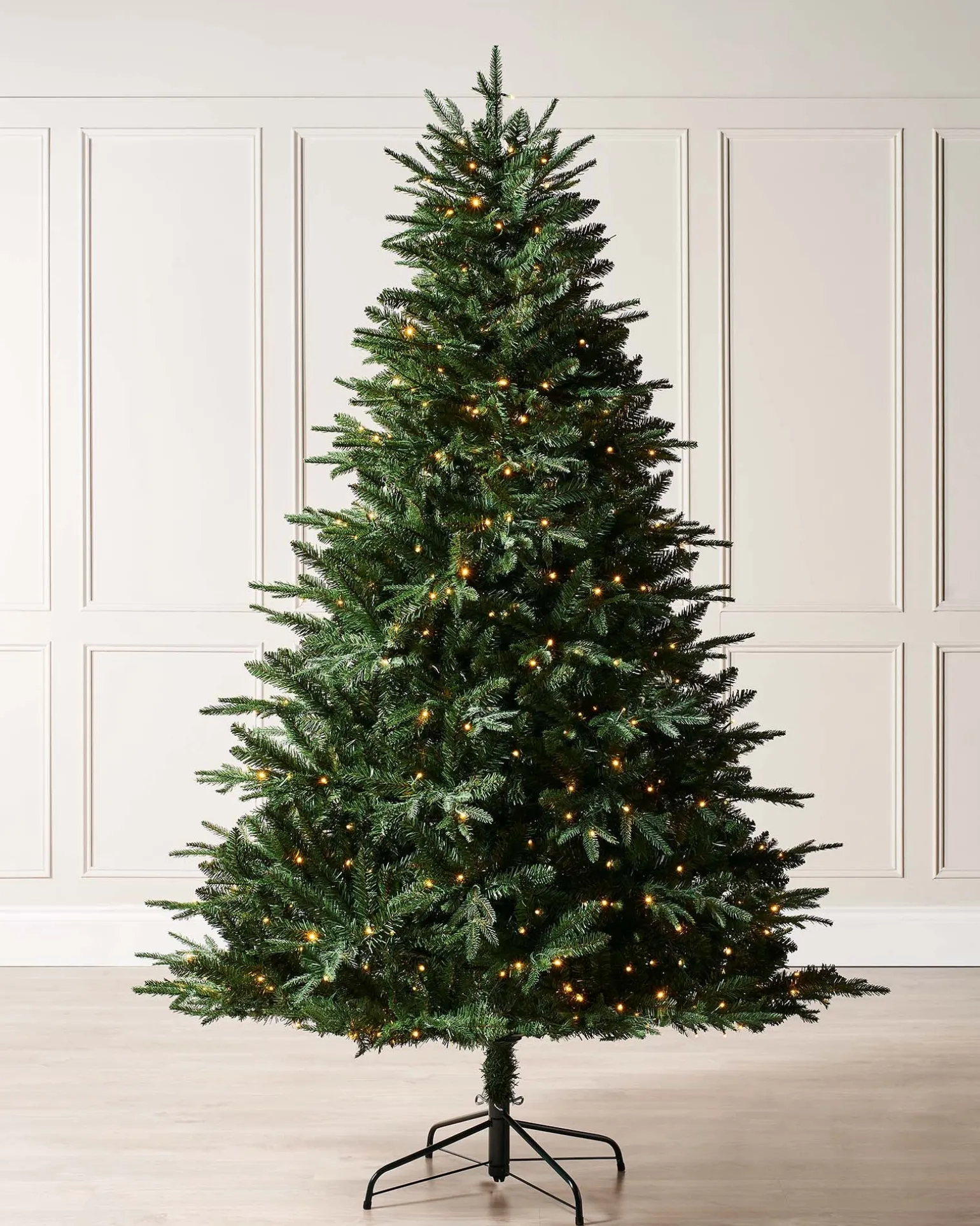 Pre-lit Grand Alaskan Fir Christmas Tree, Dual Multi Colour, 5 Ft