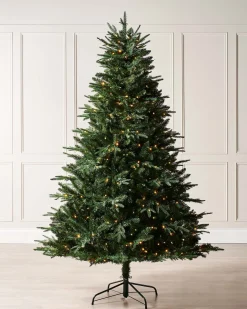 Pre-lit Grand Alaskan Fir Christmas Tree, Dual Warm White, 5 Ft