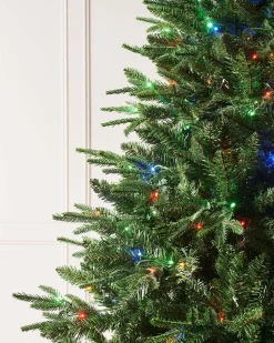 Pre-lit Grand Alaskan Fir Christmas Tree, Dual Multi Colour, 6 Ft