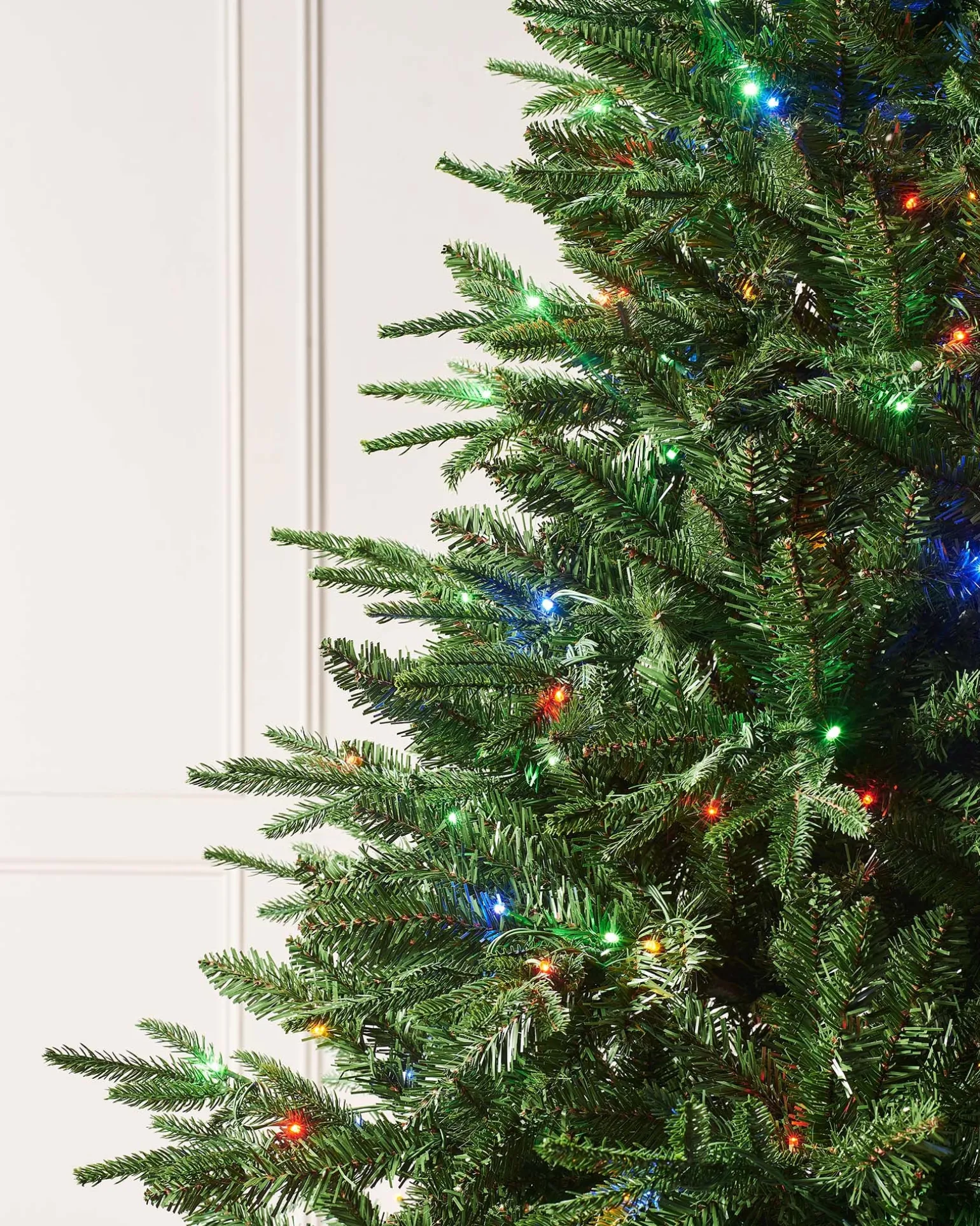 Pre-lit Grand Alaskan Fir Christmas Tree, Dual Multi Colour, 6 Ft