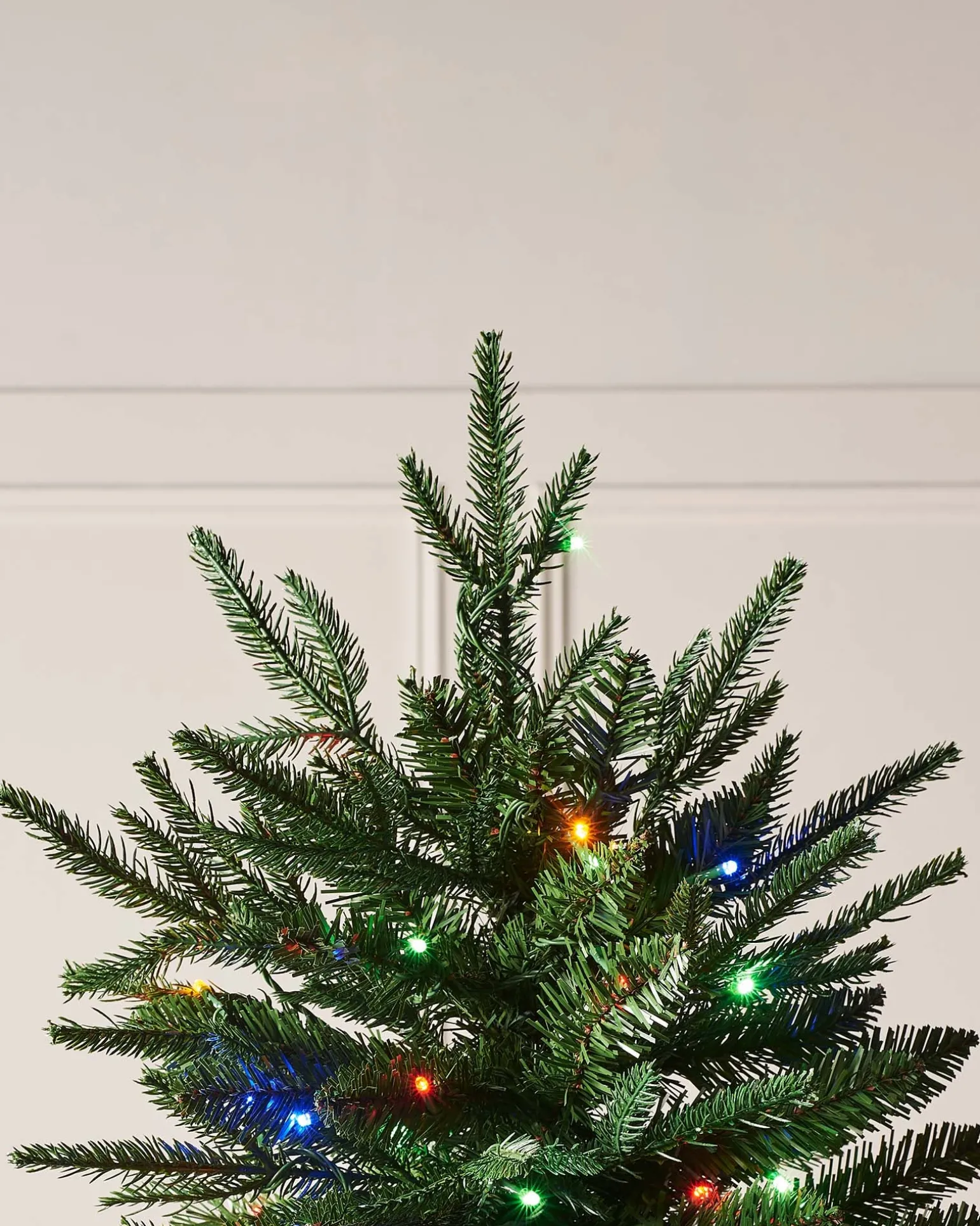 Pre-lit Grand Alaskan Fir Christmas Tree, Dual Multi Colour, 6 Ft