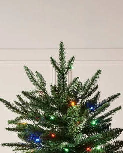 Pre-lit Grand Alaskan Fir Christmas Tree, Dual Multi Colour, 8 Ft